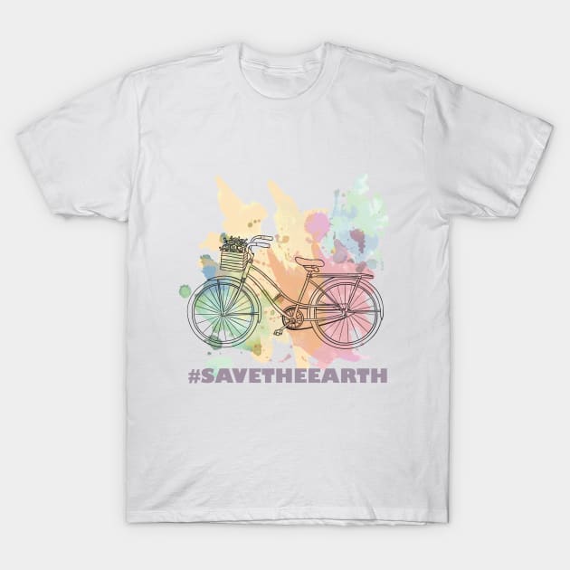 bike save the world T-Shirt by peyek saputra